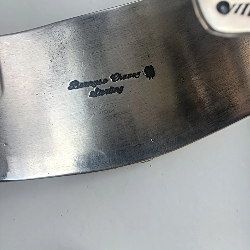 Navajo Made Sterling Silver & Turquoise Star & Heart Jewelry Set Bernyse Chavez - Picture 4 of 5